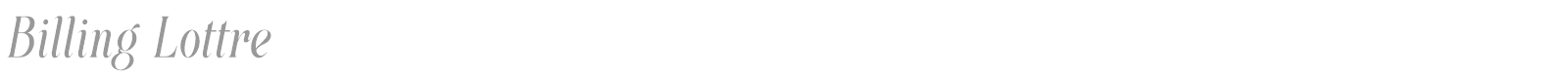 Billing Lottre font preview